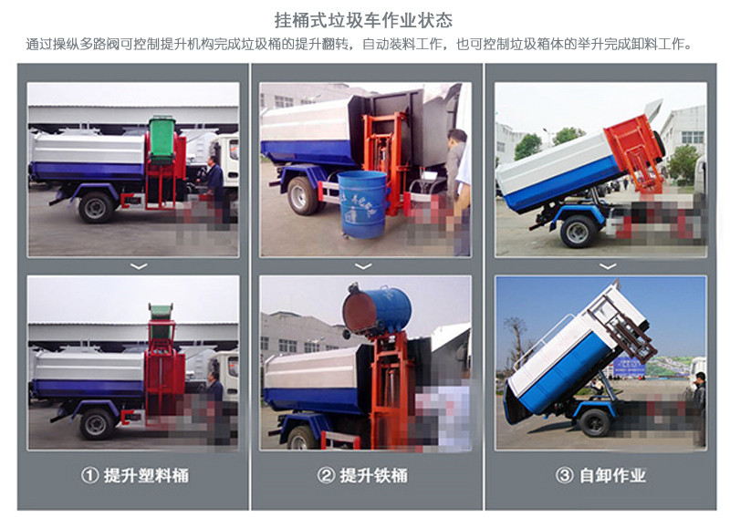 東風(fēng)5方掛桶式垃圾車(chē)